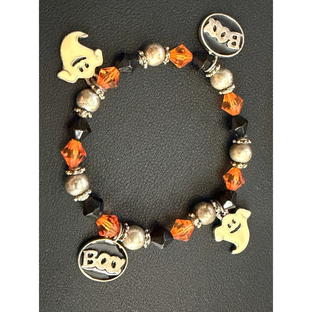 Charm Bracelet Halloween Valentines Beaded 2pc